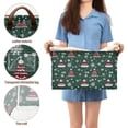 thumbnail image 5 of Yayeee Foldable Storage Basket for Shelves with Handles Waterproof Cloth Bins, Red Christmas Trees, 5 of 7