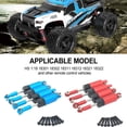 thumbnail image 2 of Xingzhi 4piece 1/18 Front Rear Shock Absorber Aluminum Alloy Wear-resistant Rc Front Rear Shock Absorber For HS 18301 RC Car Part Red, 2 of 6