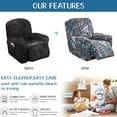thumbnail image 4 of Recliner Slipcovers -Pieces Lazyboy Recliner Covers Recliner Couch Covers Recliner Chair Cover Non Slip Reclining Slipcovers with Storage Pockets Furniture Protector for Living Room, 4 of 7