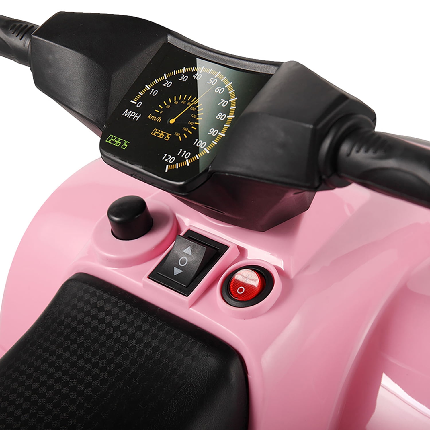 Kadyn 6V Electric Kids Toy, Kids Electric Quad Ride On Car Toy for Girls Boy, Pink Electric Vehicle
