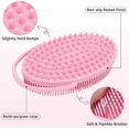 thumbnail image 4 of 2-sided Silicone Body Brush With Loop Handle, Bath & Shower Brush For Exfoliating And Massaging The, 4 of 5