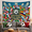 A, variant on XaaKee Tapestry Wall Hanging, World Pitch Jubilee Graphic Tapestry for Bedroom, High-Quality Polyester Large Wall Tapestry, 60x40Inch