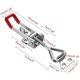 thumbnail image 2 of Heavy duty adjustable toggle latch clamp with lock hole 660lbs holding capacity large pull action latch for mechanical, 2 of 4