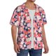 thumbnail image 2 of Balery Japanese Cherry Blossoms Camisa Casual de Manga Corta con Botones para Hombre, Texturizada, Estilo Cubano, para Playa, Verano-3X-Large, 2 of 5