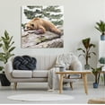 thumbnail image 2 of Stupell Sleeping Brown Bear Wildlife Animals & Insects Painting Gallery Wrapped Canvas Print Wall Art, 2 of 7
