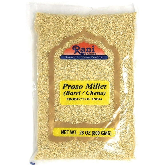 Rani Proso Millet (Panicum Millaceum) Whole Ancient Grain Seeds 28oz (800g) ~ All Natural | Gluten Friendly | NON-GMO | Vegan | Indian Origin | Barri / Chena / Variga / Baragu