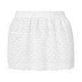 thumbnail image 3 of Women‘s Lace Shirt Extender Layering Fake Top Lower Sweep Half-Length Plus Size A Version Underskirt Black L, 3 of 6