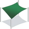 ALEKO Waterproof Sun Shade Sail - Rectangular - 13 x 10 Feet - Green