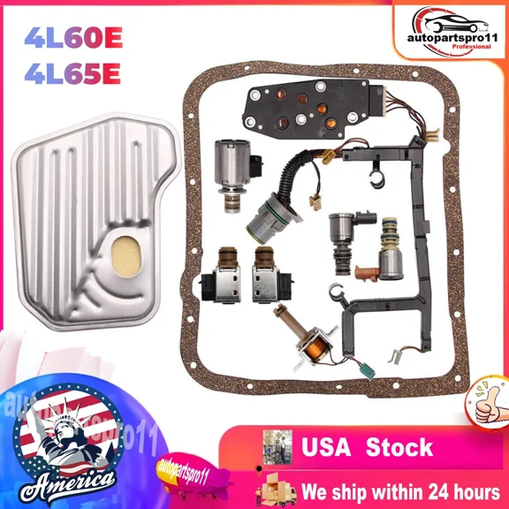 WOLFWO 4L60E Transmission Master Solenoid Kit for GM EPC Shift TCC 3-2 PWM 1993-2006