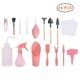 thumbnail image 1 of Rewera - Juego de 16 mini herramientas de jardinería para plantas suculentas, herramientas de bricolaje, kit de herramientas para plantar jardín, 1 of 8