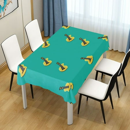 

60x60 Inch Tablecloth Polyester Square Tablecloth for Home Kitchen Dinner Decor Violins