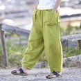 thumbnail image 6 of Pants for Women Pants Set Two Piece Casual Casual Wear Women Elastic And Tracksuit Elastic Waist Teen Girls for Size 12 Star Cool Outfits Work Work Trousers Yellow XL, 6 of 7