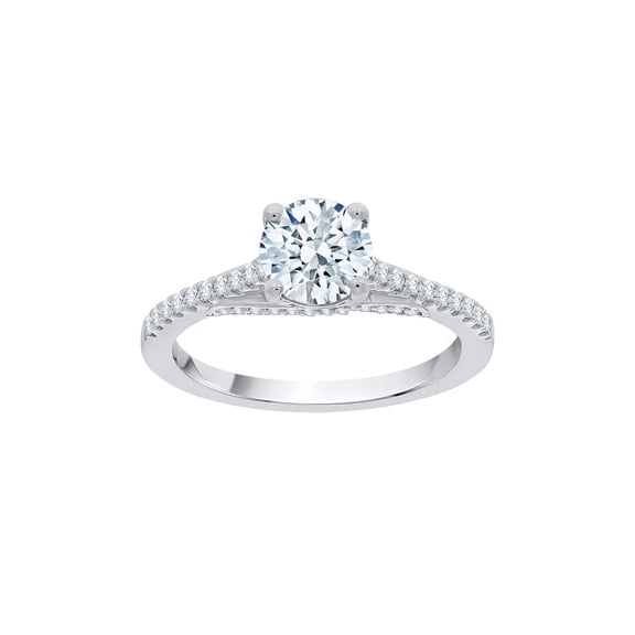 KATARINA Diamond Engagement Ring in 14K White Gold (1 1/4 cttw, I-J, I1-I2) (Size-7.5)