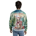 thumbnail image 5 of Merry Christmas Santa Reindeer Antlers Australian Shepherd Sleigh Xmas Winter Holiday All Over Print 3D Sweatshirt Unisex Merch Aussie Dog Lover Gifts - 00023, 5 of 6