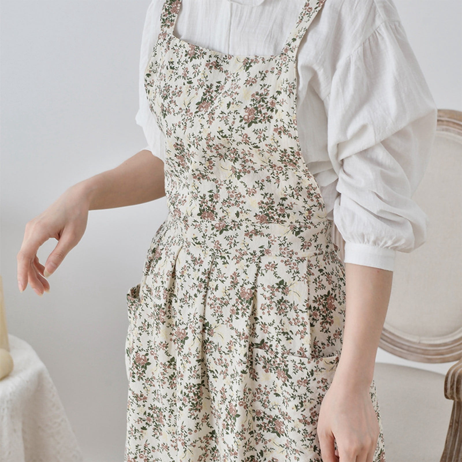 Cotton Printed Adjustable Extended Kitchen Apron