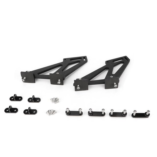 Scienceny Soportes de montaje de patas de alerón trasero de carreras de alerón trasero de aleación de aluminio CNC Universal para coche Vehículos, repuestos y accesorios Mis Scienceny VI003149-00