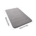 thumbnail image 3 of Alfombra de felpa absorbente de agua para baño,felpudo antideslizante de microfibra,alfombra suave de secado rápido para baño,ducha,aseo,entrada,cocina,alfombra de poliéster lavable a máquina., 3 of 6