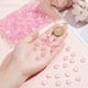 thumbnail image 3 of 300 piezas de cuentas de estrella rosa de 10 mm, cuentas de estrella acrílicas transparentes rosa, color AB, cuentas espaciadoras de pony transparentes y lindas, 3 of 9
