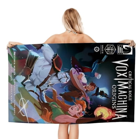 The Legend of Vox Machina Beach Quick Drying Towel,"Quick-Dry, Sand-Free, Lightweight & Compact Beach Towel - Oversized 30.7x59in(78x150cm) for Ultimate Comfort and Convenience"