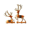 thumbnail image 2 of Bzdzmqm under $5 Christmas Deer Decor, White Resin Deer Figurine Set, Christmas Table Decor, Luxury Home Ornament, Festive Living Room Decor, Holiday Gift Collection, 2 of 6