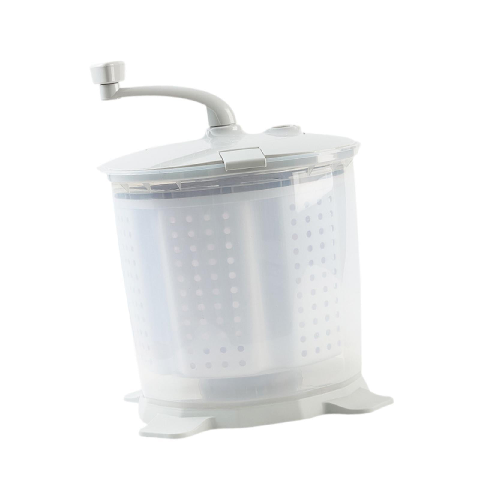 WeiLaiKeQi Hand Cranked Washing Machine Laundry Machine for Household Counter Top Dorms