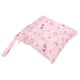 thumbnail image 5 of Bolsa de pañales de tela para bebé, patrón de dibujos animados, cremallera única, lavable, reutilizable, organizador de pañales colgante, Animal rosa, 5 of 5