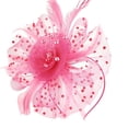 thumbnail image 2 of HuangHuanChen Women's Headpiece Hat Clip Fascinators Hats for Women Tea Party Hats Feather Veil Headband for Wedding Dresses Accessories Derby Hats for Women Pink 2026 Sales Under $1, 2 of 3
