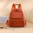 thumbnail image 4 of Women Backpack Large Capacity Fashion PU Leather Student Backpack (L Pink), 4 of 6