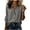 Gray, variant on Cotton Linen Women's Oversized Button Down Shirt Long Sleeve Turn Down Collar Chest Pocket Blouse Ideal Top for Spring Summer Casual Wear