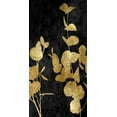 thumbnail image 2 of Carson, Danielle 18x32 White Modern Wood Framed Museum Art Print Titled - Nature Panel Gold on Black I, 2 of 4