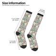 thumbnail image 5 of Daiia Sports Socks Rose Flowers Printed Novelty Crew Socks for Men Women Knee High Socks Cotton Socks Soft & Breathable Support Unisex Socks, 5 of 9