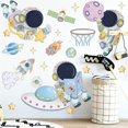 thumbnail image 4 of Gwong Decoración hogareña 2 unids / set Fotomural Individualidad autoadhesiva Dibujos animados nave espacial pegatina de pared para habitación de niños Gwong 21082679, 4 of 6
