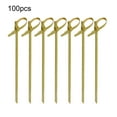 thumbnail image 2 of Cheers.US Bamboo Cocktail Picks Bamboo Knot Picks 100 Pcs 4.8 inch with Looped Knot Fancy Bamboo Toothpicks Natural Bamboo Picks Bamboo Skewers for Appetizers Cocktail Toothpicks, 2 of 8