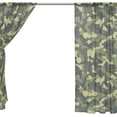 thumbnail image 4 of Coolnut Camouflage Pattern Semi Sheer Curtains Window Voile Drapes Panels Treatment-55x84in for Living Room Bedroom Kids Room 2 Pieces, 4 of 4