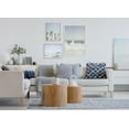 thumbnail image 5 of Sylvie Waves Crashing, Palm Tree Paradise and Pale Blue Lifeguard Tower 23 in x 33 in Framed Photography Canvas Art Prints, by Kate and Laurel Set of 3, 5 of 6