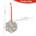 thumbnail image 3 of Rocae Rose Flowers for Acrylic Christmas Pendant Ornament for Festive Decor Hanging Pendant,Perfect for Home and Office-Hexagon, 3 of 7