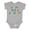 AC-Heather Grey, variant on Happy Birthday Grammy Boys or Girls Baby Bodysuit