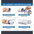 thumbnail image 6 of 4 in. White PVC DWV Male Adapter, MPT x Hub Fitting for Drain, Waste & Vent Systems (25-Pack), 6 of 8