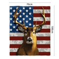 thumbnail image 3 of Dmlowu 4th of July Decorations Fleece Blanket 28x39" Luxury Soft Blanket Multifunctional Bed Blanket Independence Day Warm Throw Blanket for Couch Travel Camping Living Room Home Decor, 3 of 5