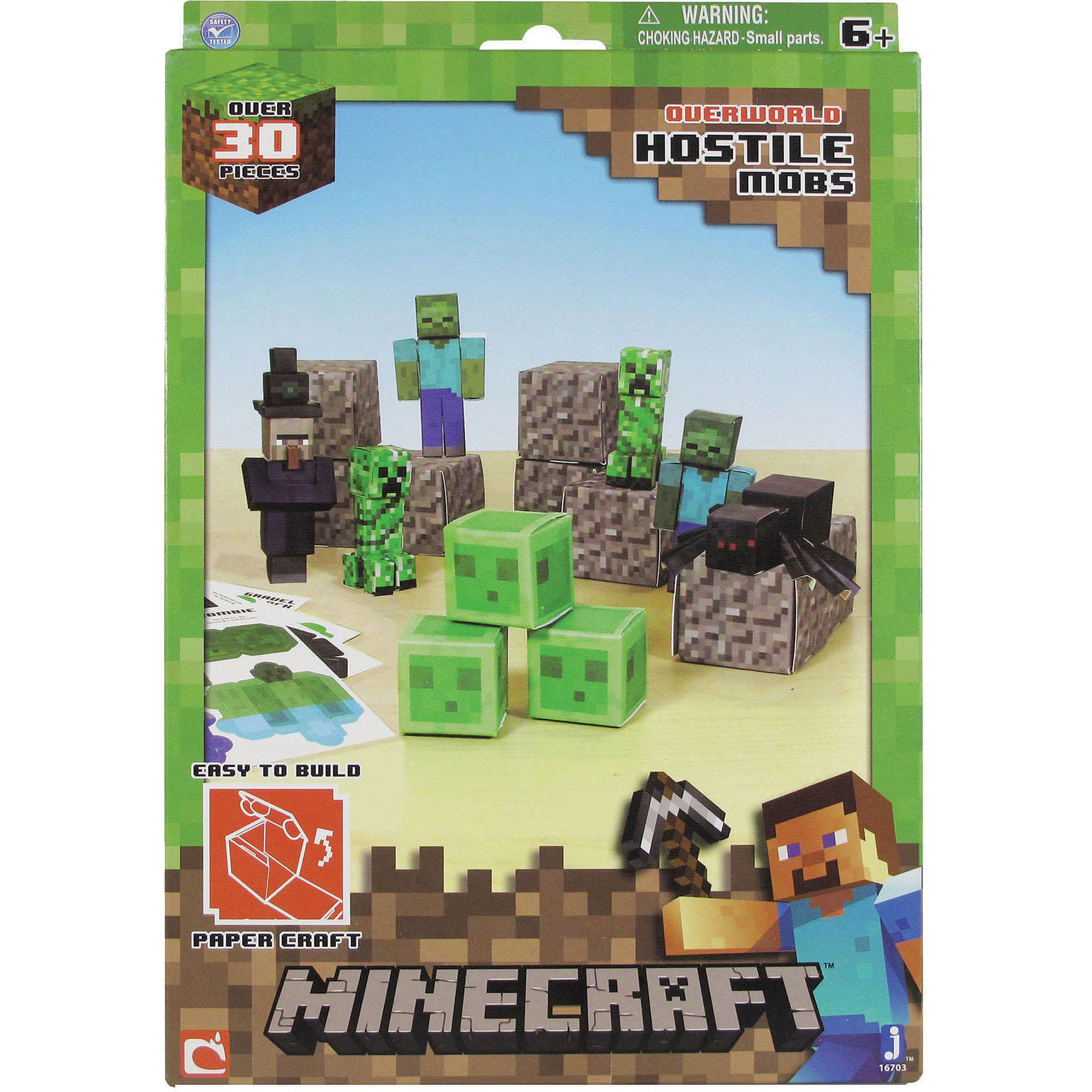 Minecraft Papercraft Overworld Minecraft Pack Build Set