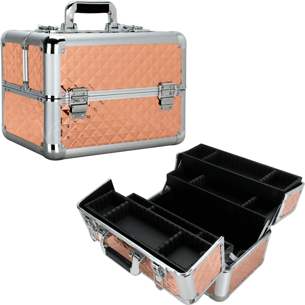 Ver Beauty Cosmetic Makeup Train Case Portable Travel Bag Organizer