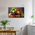 thumbnail image 4 of Kitchen Canvas Wall Art Fruit Picture Various Fresh Fruits Vegetable Painting Prints for Kitchen Restaurant Dining Room Decor Framed (Fruit-1, 12.00"x18.00"), 4 of 6
