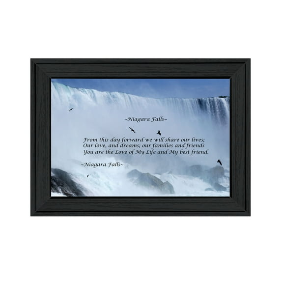 Niagara Falls by Trendy Decor 4U Print Wall Art Wood Multi-Color