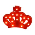 thumbnail image 2 of Inerposs Princess Themed LED Marquee Night Light, Coronet Shape Decorative Wall Lamp, Battery Operated Tabletop Decor, Ideal for Birthday Parties and Bedroom Ambiance, 2 of 6
