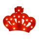 thumbnail image 2 of Lámpara de noche LED con forma de corona – Funciona con pilas – Decoración de pared de plástico estilo princesa para dormitorio juvenil y fiesta de cumpleaños, 2 of 6