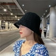 thumbnail image 3 of Girl Portable Linen Spring Basin For Women Pure Color Caps Sun Protection Female Hats Sun Hat Korean Style Caps Bucket Hat BEIGE, 3 of 8