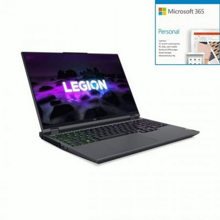 Lenovo Legion 5 Pro 16" 165Hz WQXGA Gaming Laptop AMD Ryzen + Microsoft 365 Bundle