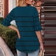 thumbnail image 3 of Blusas de Manga Corta para las Mujeres, Moda Verano Impreso, Blusas de Cuello Redondo, Chaqueta de Manga Corta para las Mujeres, 3 of 6