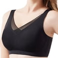 thumbnail image 4 of FYDUU Wireless Bras For Women Post Bra For Cancer Purpose Prosthesis Comfortable Post-Mastectomy Bras With Removable Fashion Tshirt Bralettes /Black, 4 of 9