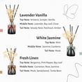 thumbnail image 2 of Lino fresco Reed Diffuser Brakula, paquete de 3 unidades, jazmín blanco y lavanda, 2 of 7